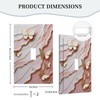 YIJIKJY Light Switch Cover Plate Pink Gold Abstract Marble Butterfly