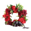 Artificial Garland Red Geranium Garland Spring Summer Front Door Wall