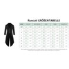 Runcati Men's Gothic Tailcoat Steampunk Jacket Victorian Carnival Costume Cosplay