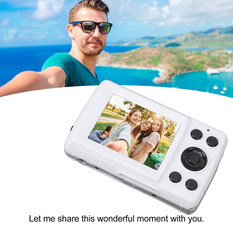 Digital Camera, 2.4 Inch HD Display Screen 16MP Digital Point