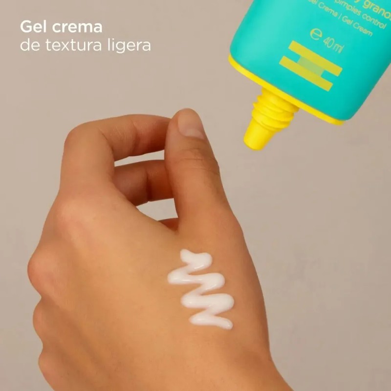 ISDIN Acniben Gel-Crema Facial, Control de Brillo y Granos, 40