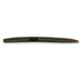 Yamamoto Senko Worm, 5", 10pk, Green Pumpkin Red