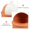 Operitacx Elegant Small Desk Trash Can Rabbit Lid for Office