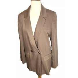 Madewell Womens $178 Drapeweave Caldwell Double-Breaste