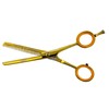 Kit De Tijeras Para Estilista/Barber/Peluquero 5.5" Aashta (dorado)
