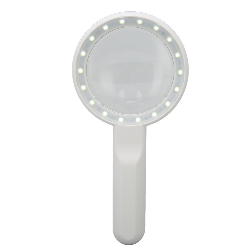 Magnifying Glass 5X 12X Handheld Magnifier with 18pcs LED for