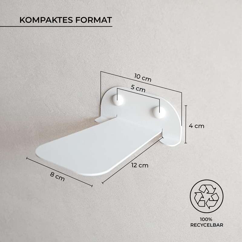 MILUKA Invisible Bookcase Wall | Set of 3 Wall Shelves