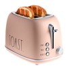 Rae Dunn Retro Rounded Bread Toaster, 2 Slice Stainless Steel