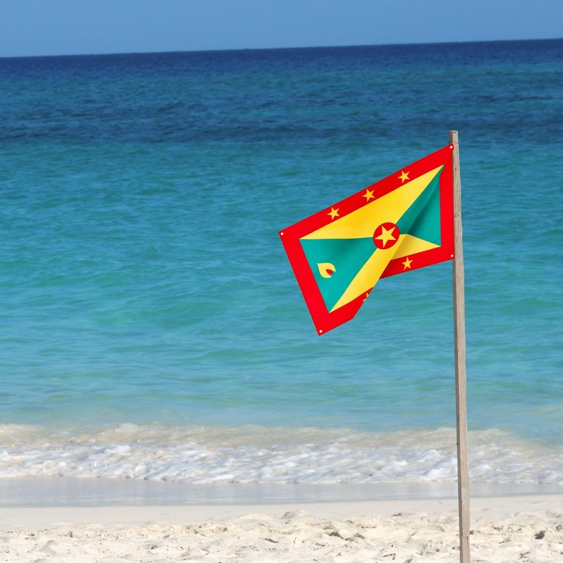 Runesol Grenada Flag, 91x152cm, 3ft x 5ft, 4 Grommets, Eyelet