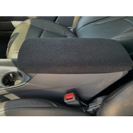 Auto Console Covers- Fits The Toyota Prius Prime, 3 & 4 LE, XLE 2016-2022 Center Console Armrest Cover Anti-Pill Fleece Fabric - Black