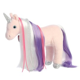 Aurora® Exquisite Breyer® Mane Event Starlight Unicorn Stuffed Animal - Realistic Detailing - Imaginative Play - Pink 12 Inches