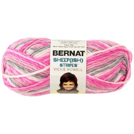 Bernat Small Acrylic Sheepish Stripe Ball by Yarn Femme
