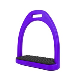 AK Baspro Horse Plastic Stirrup High Strength Durable Quality Plastic Riding Stirrups, Safety Stirrups Equestrian Stirrups Treads with Non-slip Rubber Pad AKRS-6047-02 (Purple, 4.75'')
