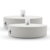 DOJA Barcelona Ceiling Lights Canopy White Pack of 2 Lamp