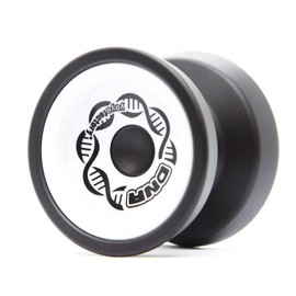 YoyoFactory DNA Yo-Yo - Black White (Metal Yoyo, String, Ball-Bearing & Instructions Included)