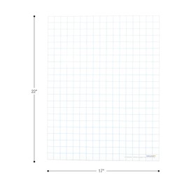 Really Good Stuff Jumbo Magnetic Dry Erase Graph 1?? Sheet, 17" x 22" | for Whiteboard or Fridge, Classroom Essentials & Must Have | Home, School, & Office