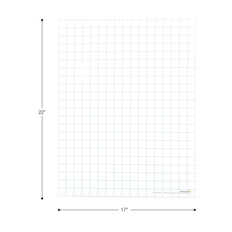 Really Good Stuff Jumbo Magnetic Dry Erase Graph 1?? Sheet,