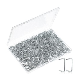 Mr. Pen- Galvanized Hog Rings, 3/4", 1000 Pcs, Bulk Hog Rings Upholstery, Hog Ring for Furniture Upholstery, Fencing,Bagging, Railing, Sausage Casing, Meat bags, Shock Cords