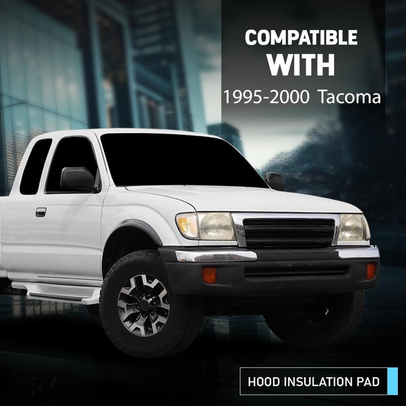 CHEDA Hood Insulation Compatible with Toyota Tacoma 1995-2000 with Clips