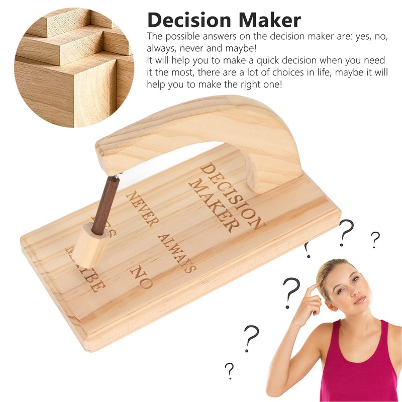 Wooden Magnetic Decision Maker Innovative Oscillating Magnetic Selector Swing to