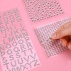 5 Sheets Grad Cap Decoration Set Glitter Alphabet Letter Stickers