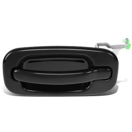 DNA MOTORING OEM-DHO-00448 Rear Left Side Outer Door Handle Compatible with 02-06 Escalade/Avalanche, 01-06 Silverado/Sierra, 00-06 Suburban/Tahoe/Yukon Crew Cab