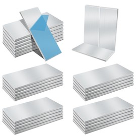 TANEMUDO 24 Pcs Aluminum Sheet Welding Kit for Beginners, 1/8" Thick and 2" x 4" Plain Aluminum Plates for Mig Tig Stick Arc Welding and Brazing Practice, Heat Treatable Corrosion Resistant