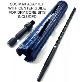 Pro Right Industry 2.5" Dry Diamond Core Bit with SDS MAX shank Adapter & pilot bit 4 hammer drill