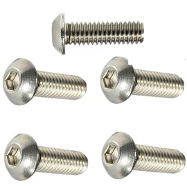 Metric Button Head Socket Cap Screw Kit Hardware A2 Stainless Steel M5 x 0.8mm x 25MM Pack of100 Fastener Set LS06045F