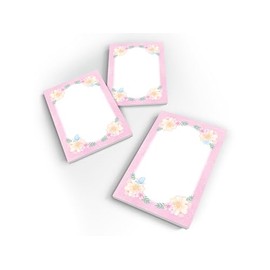 12 Mini Notepads 25 Sheets DIN A7 Set Party Favour Party Bags for Children's Birthday Party Theme Party Celebration Event Travel Nursery Girls Llama Alpaca Pink Blue