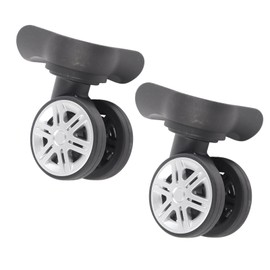 Majatou 1 Pair Luggage Suitcase Wheels, Outdoor Mutes Double Row Trunk Large Wheel Luggage Wheel Spare Part Universal Wheel Replacement Luggage Suitcase Wheels Suitcase Accessory for