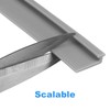 Shower Door T Drip Sweep Angled Framed Sweep 36" Long