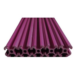 XBEAMS Rigid Lightweight Plastic T Slot 2020 Extrusion DIY (5, Pink, 450mm)