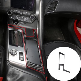 car-king888 Carbon Fiber Central Control Gear Panel Trim Accessories For Corvette C7 2014-19