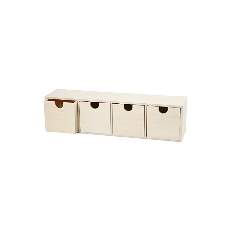 55766 Create Craft - 4 Drawer Box plywood 1pc