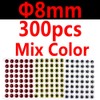 Wifreo 300PCS 3D Bionic Fish Eyes Fly Tying Material Lure