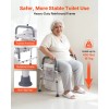 Adjustable Height Width 400 Lbs Load Capacity Commode Cushion Padded