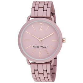 Nine West Women's Quartz Metal and Alloy Dress Watch, Color:Purple