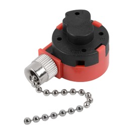 ZE-268S1 Ceiling Fan Switch, 3 Speed 4 wire Pull Chain Switch Ceiling Fan Replacement Part Lamp Switch Appliances Accessories Compatible with Hunter Ceiling Fan Lights (Nickel Pull Chain)