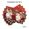 Kitchen Chef Table Placemats Set of 4 Abstract Funny Chef