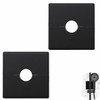 2 Pcs Plumbing Cover Plates, Square Shower Arm Flange Escutcheon