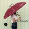 Compact Folding Umbrella, Storm-Proof, Automatic, Windproof, Black, Folds Inside, for