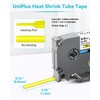 UniPlus Compatible with Brother Heat Shrink Tube Label Tape HSe-621