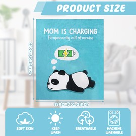 Soft Panda Blanket Gifts for Mum, Unique Mum Birthday Gift from Daughter/Son Christsmas Mother's Day Presents for Mummy New Mum Stepmum(51 * 59in)