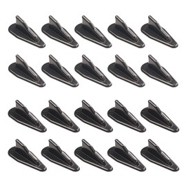 HAMILO Roof Shark Fin Decorative, Carbon Style, Universal Use, 2 Colors, Total of 20 Pieces