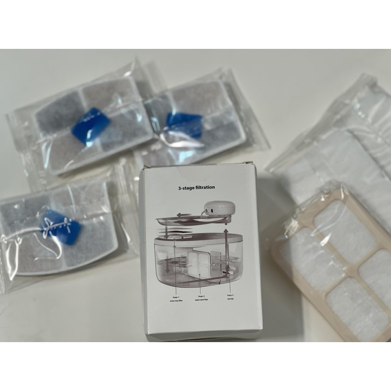 PetTop® Pumpless Cat Water Fountain Filter Replacement - 3 Sets