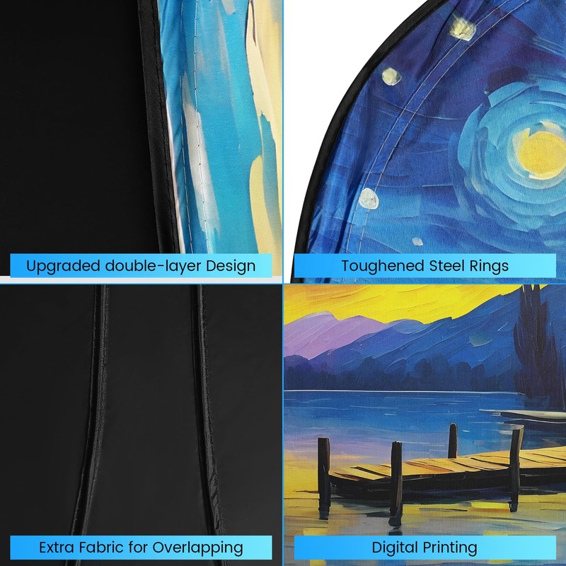 Car Windshield Sun Shade - Reflector Sunshade Offers Ultimate Protection