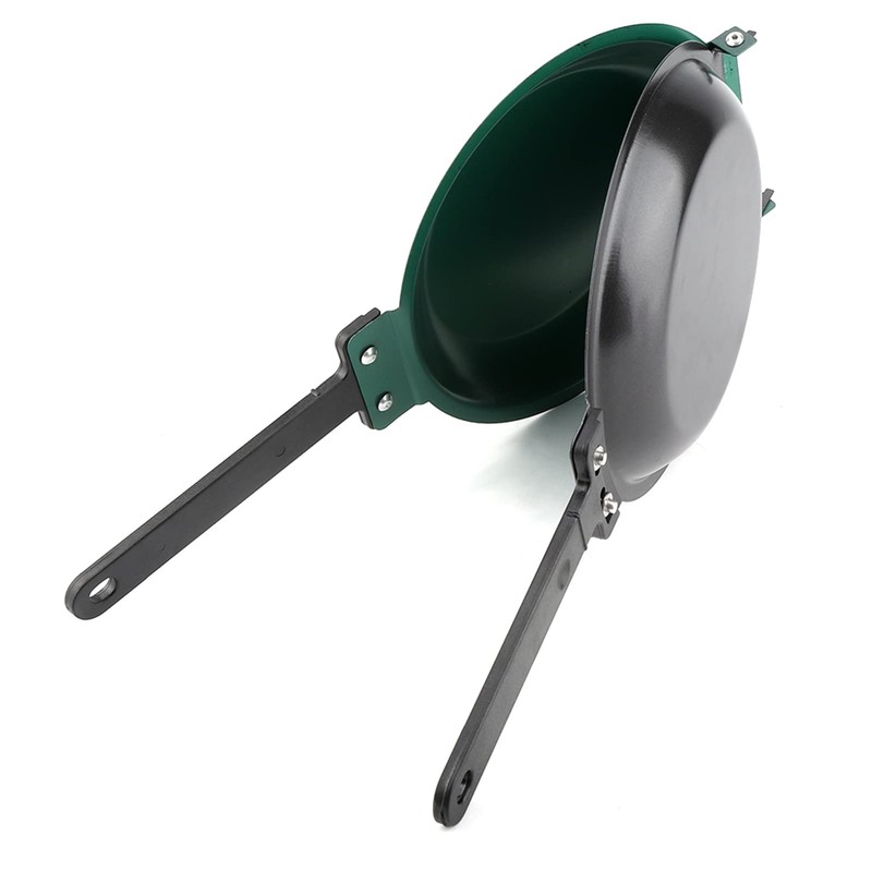 Double Sided Frying Pan, Green Non-stick Ceramic Coating Flip Frying