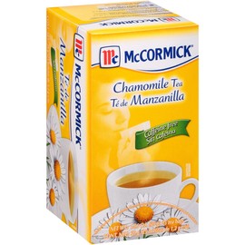 McCormick 25 Count Caffeine Free Chamomile Tea Bags, 1.06 oz (Pack of 6)