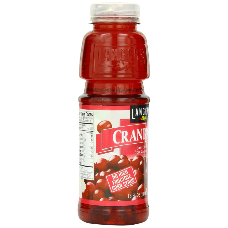 Langers Cranberry Juice Cocktail, 15.2 Fl Oz (Pack of 12)